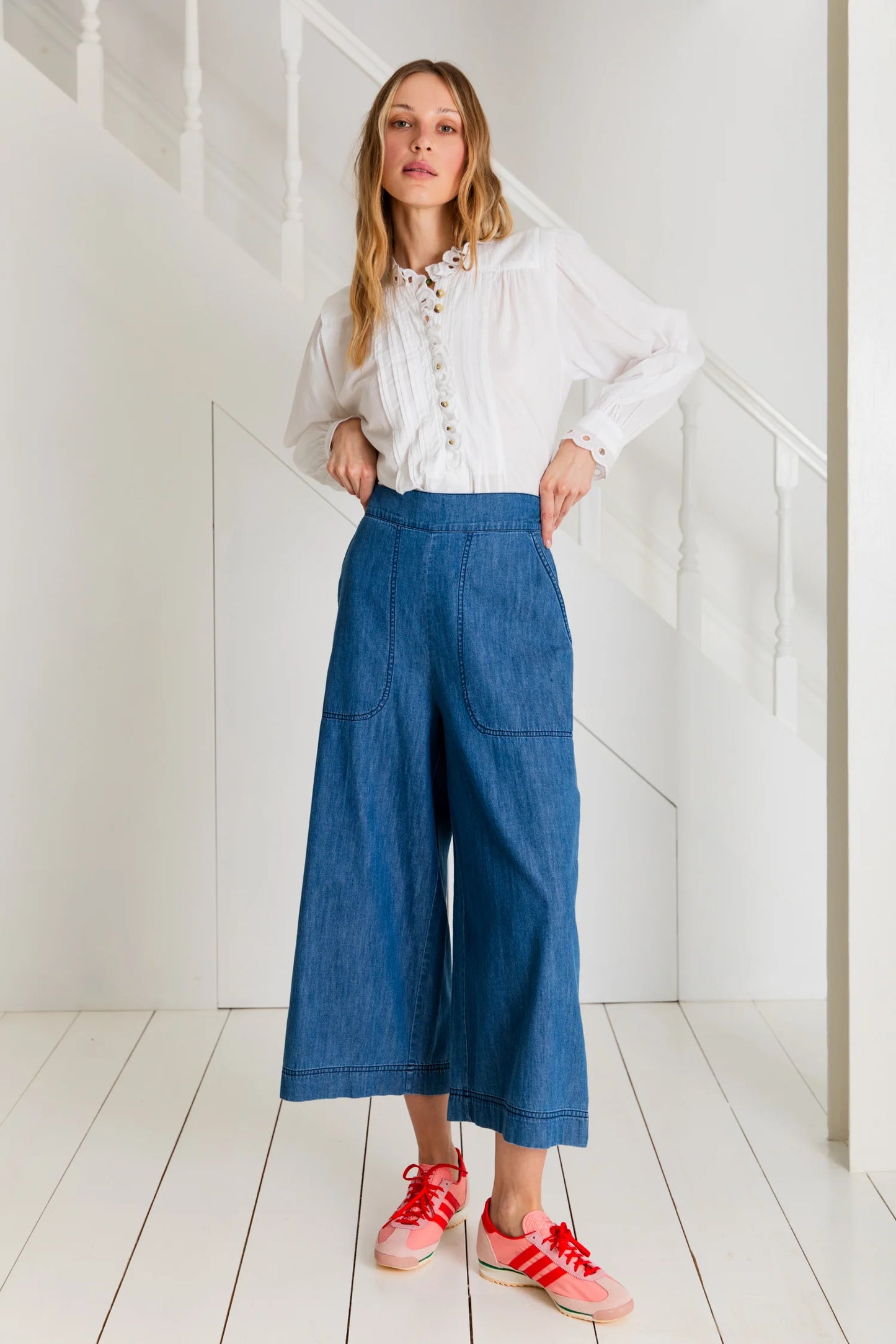 Bonte Bojou Denim Trousers in Mid Denim Wash