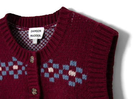 Damson Madder Sophie Wool Vest