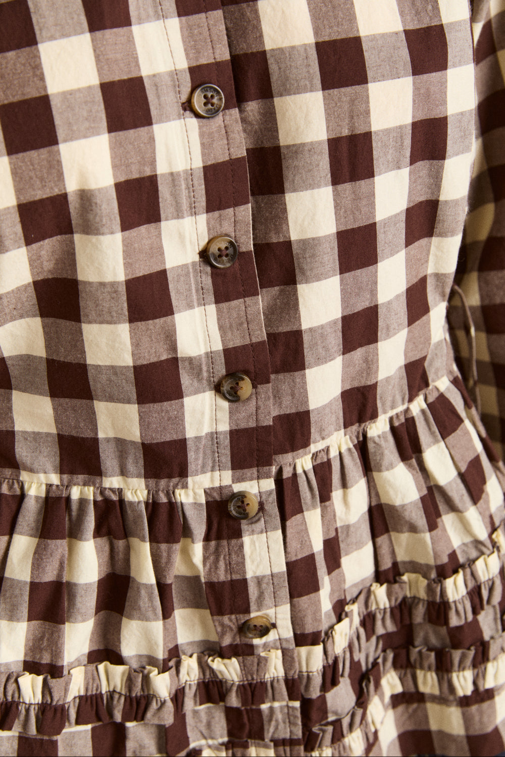 Damon Madder Madison Blouse in Butter Gingham