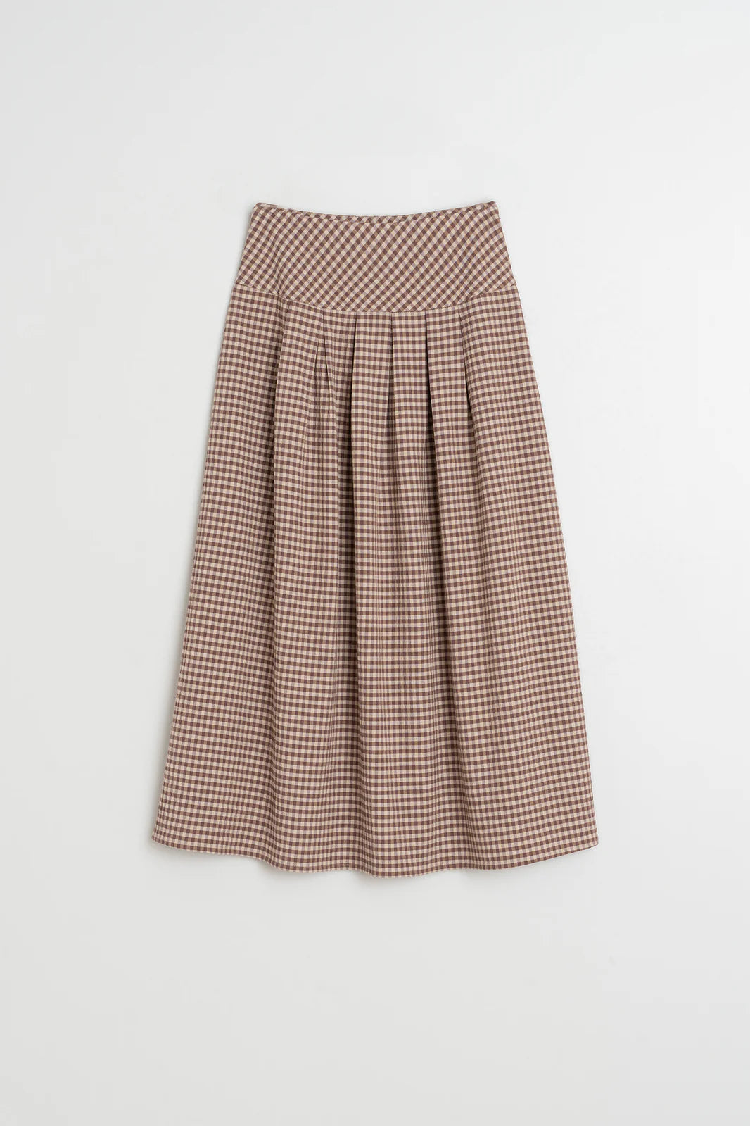 Indi & Cold Mini Check Midi Skirt