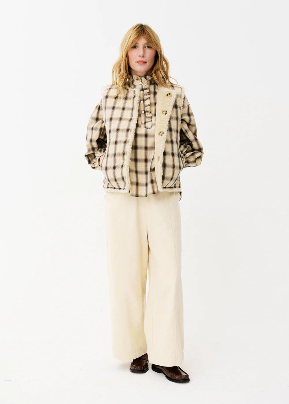 Maison Anana reversible Shearling Gilet