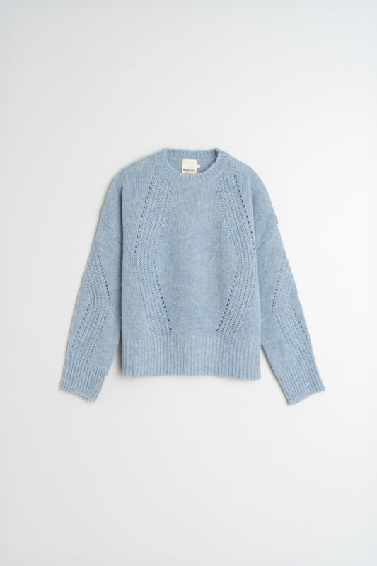 Indi & Cold Knit in Dusty Blue