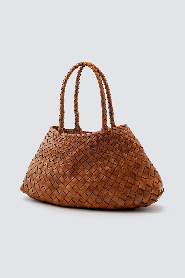Dragon Diffusion Large Santa Croce Bag in Tan Leather