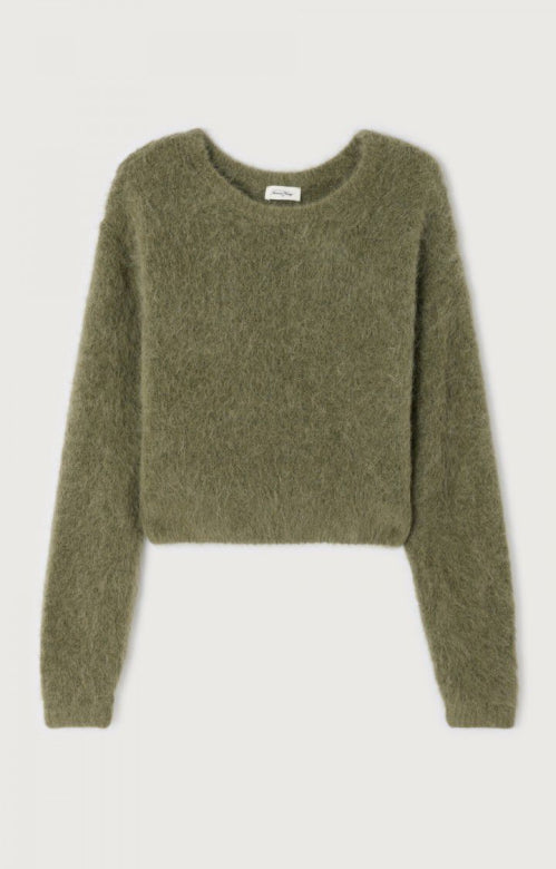 American Vintage Niby Knit in Sage Khaki