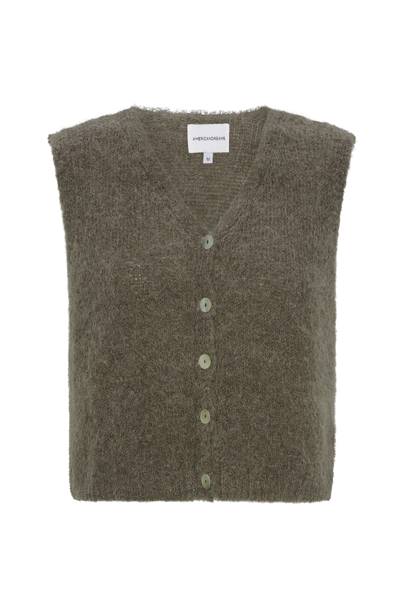 Telma Vest in Dark Taupe