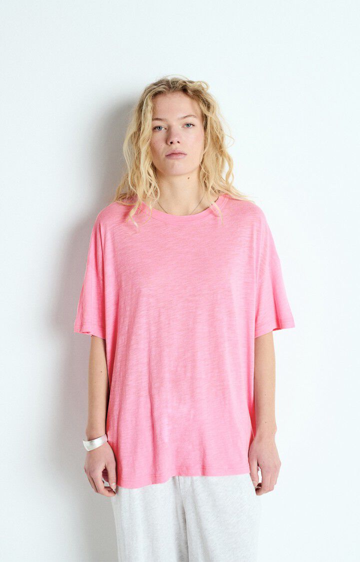 American Vintage Oversized Jacksonville T-shirt in Vintage Pink