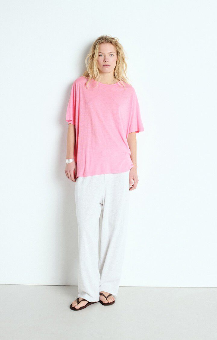 American Vintage Oversized Jacksonville T-shirt in Vintage Pink