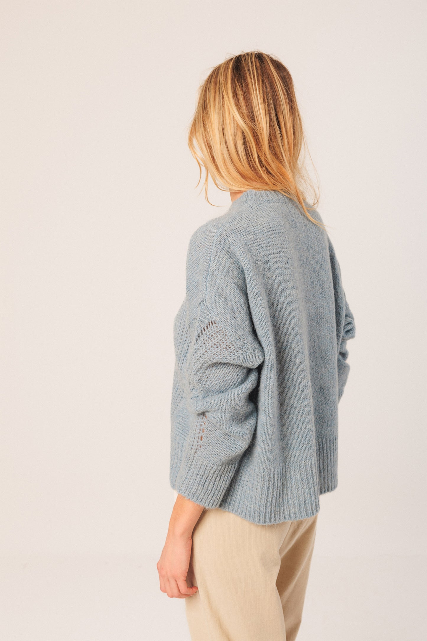 Indi & Cold Knit in Dusty Blue