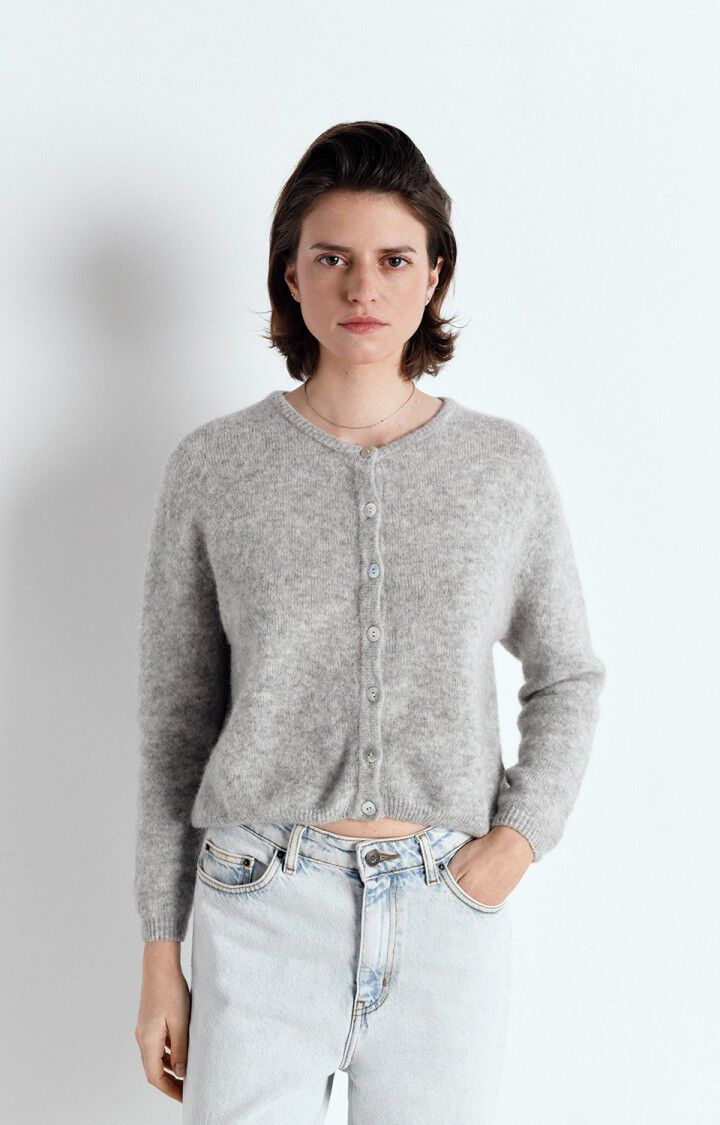 American Vintage Vitow Cardigan in Rose Melange