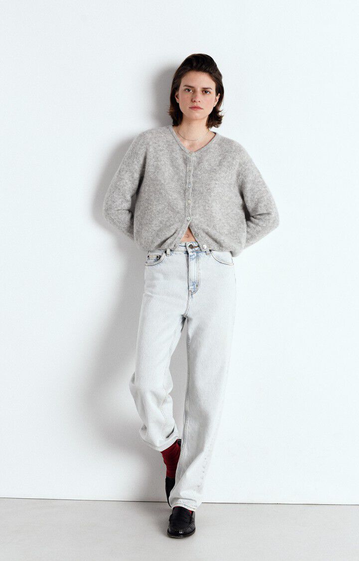 American Vintage Vitow Cardigan in Rose Melange