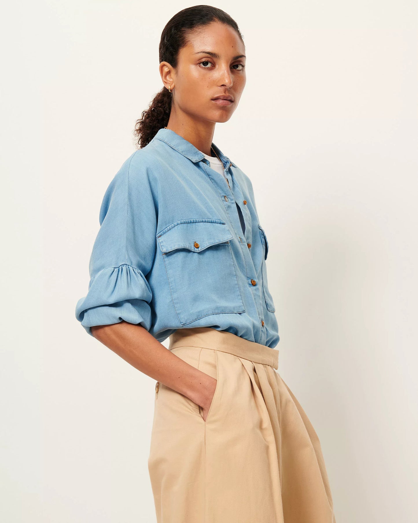 Sessun Botania Shirt in Provencia Blue