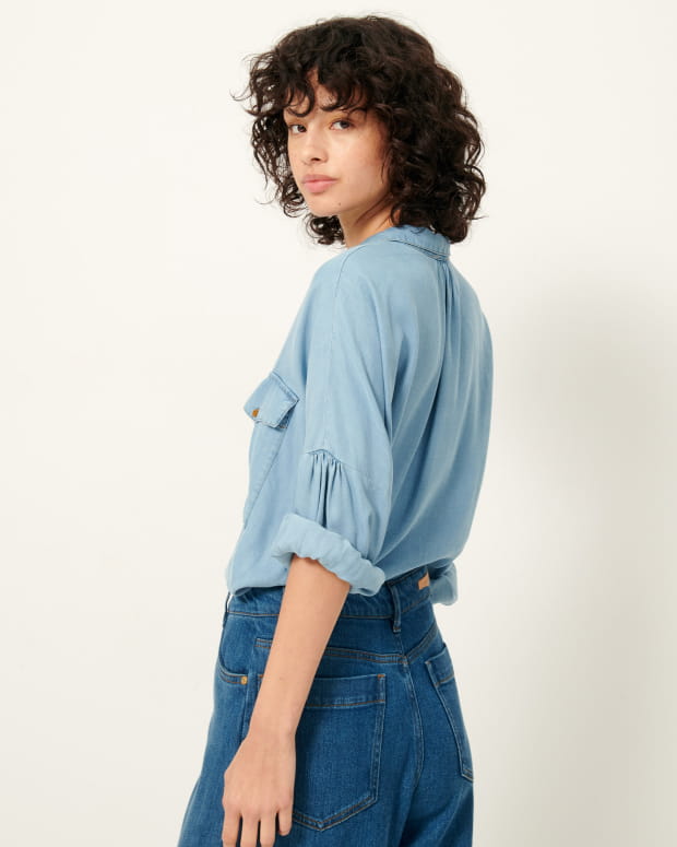 Sessun Botania Soft Chambray Shirt in Provencial Bue