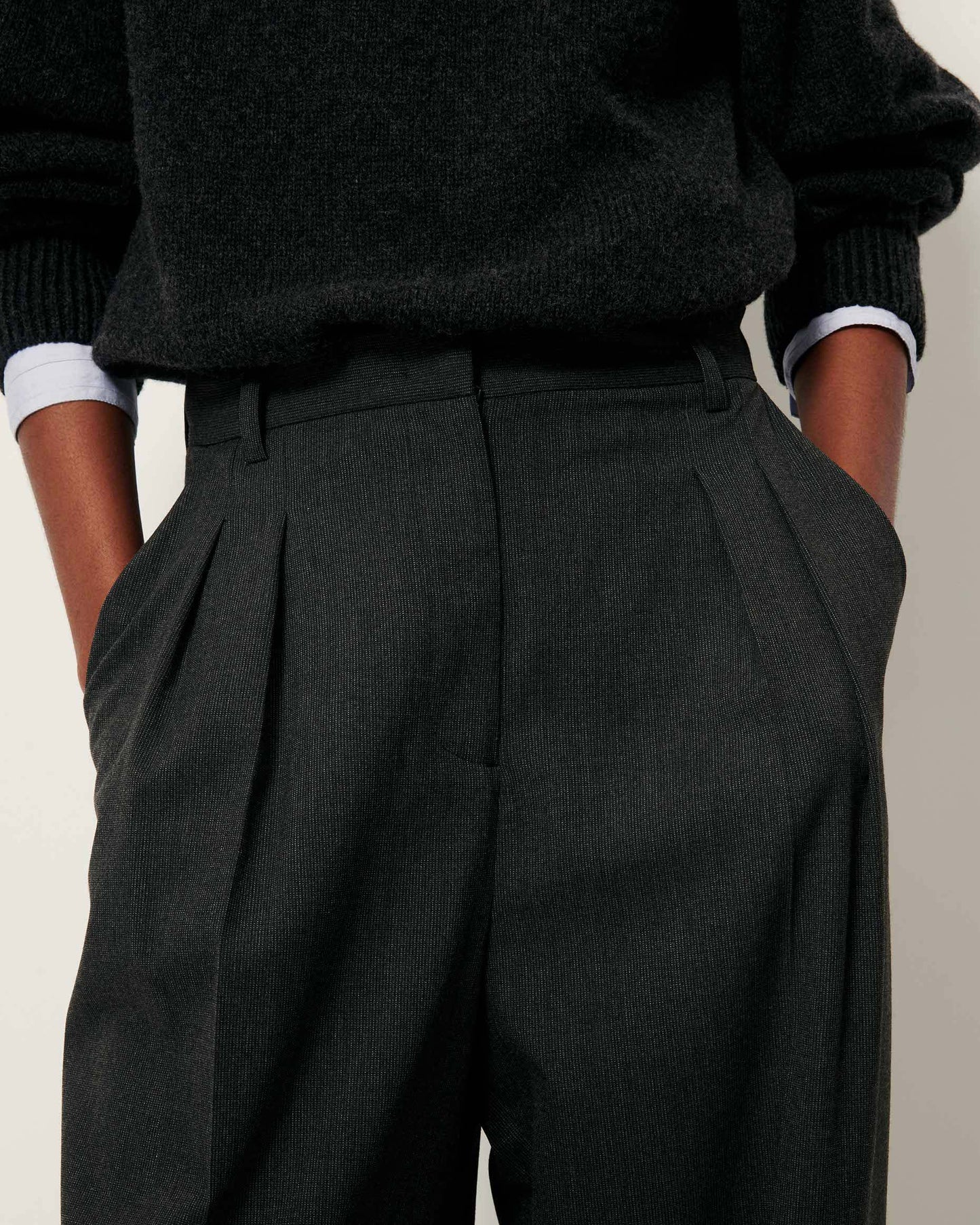 Emilio Trousers in Greysand