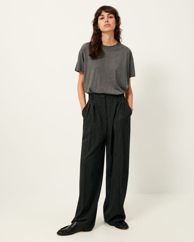 Sessun Too Tee in Mid Grey