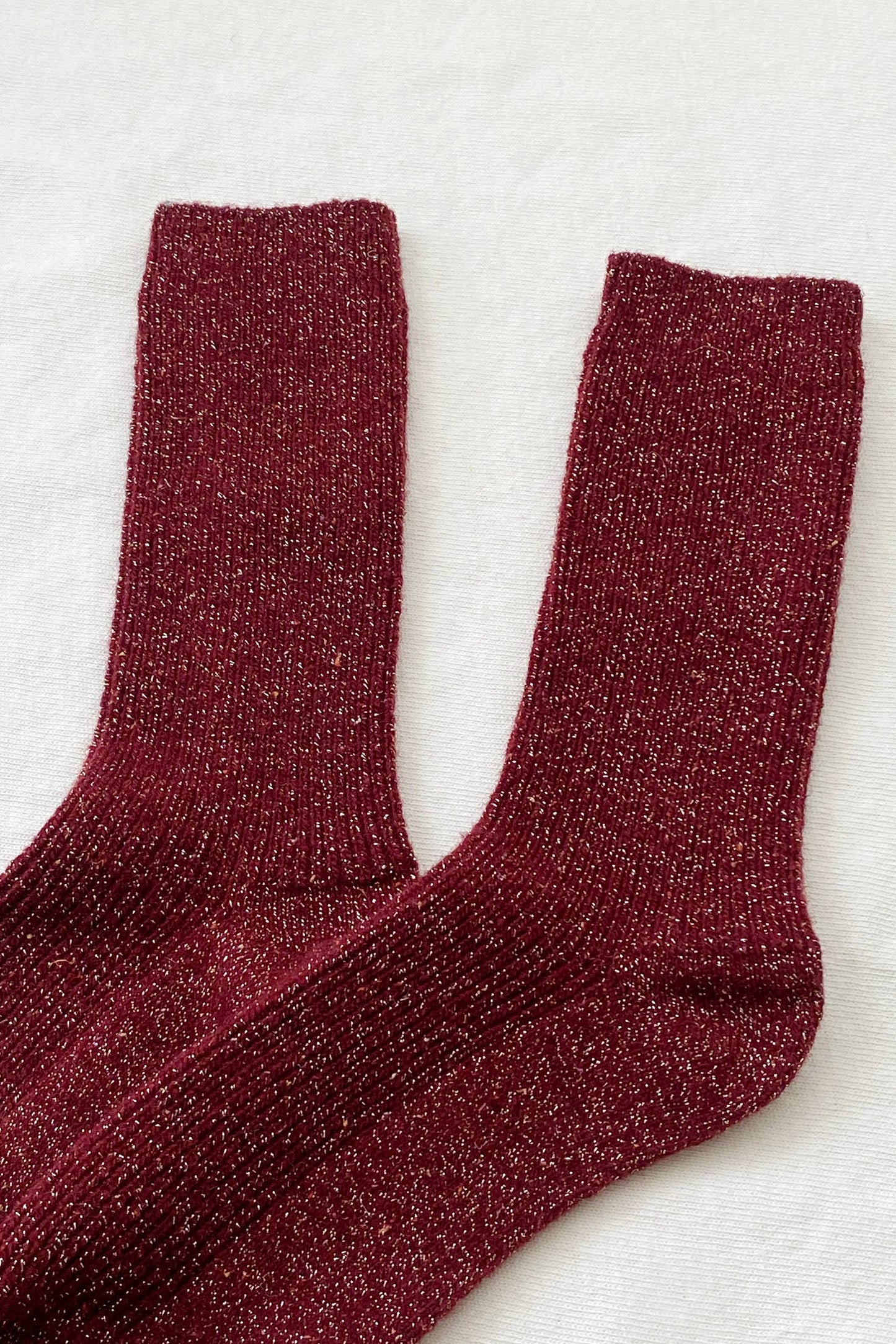 Winter Sparkle Socks in Champagne