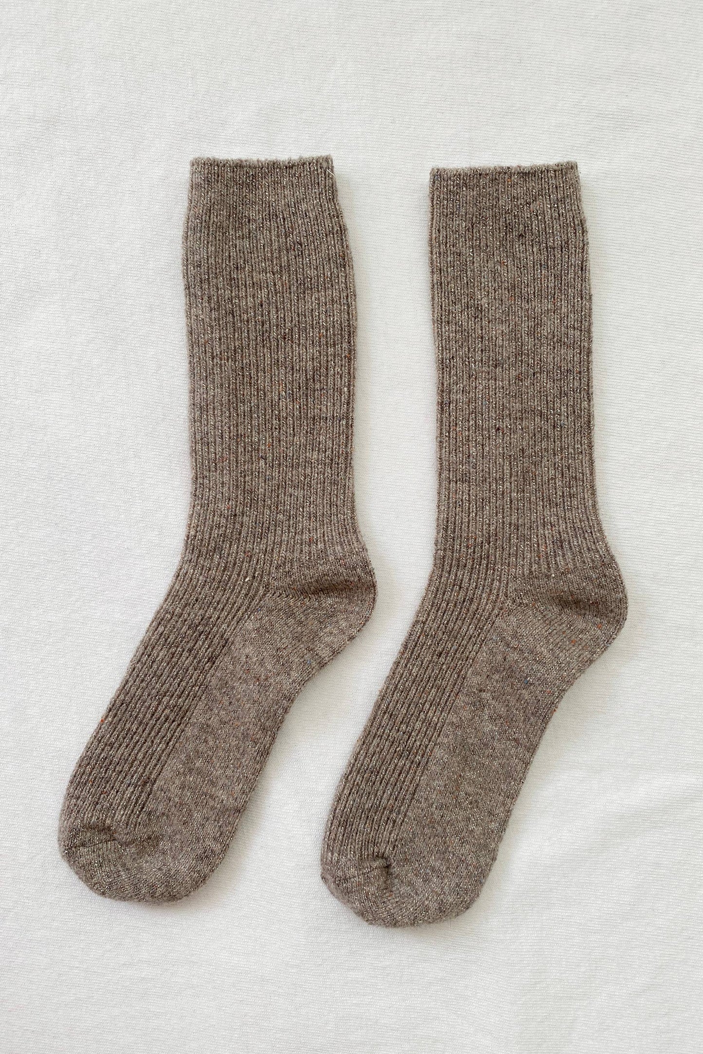 Winter Sparkle Socks in Champagne