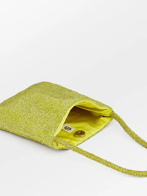 BECK SÖNDERGAARD Lustrous Nyra Bag in Lime Green