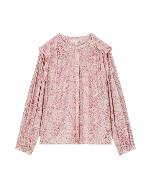 Louise Misha Pink Daisy Garden Jane shirt
