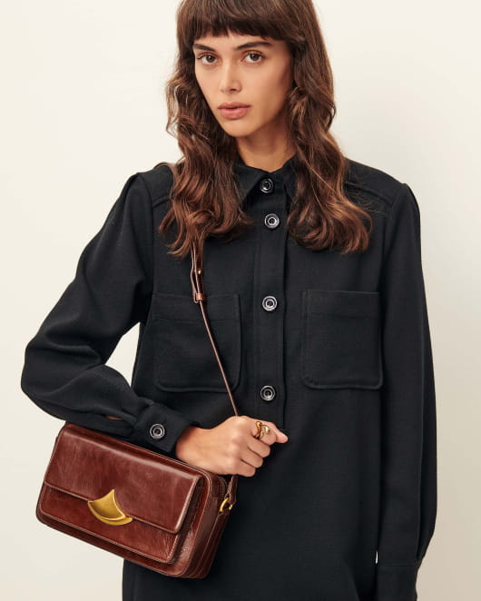 Sessun Divicam Leather Crossbody Bag