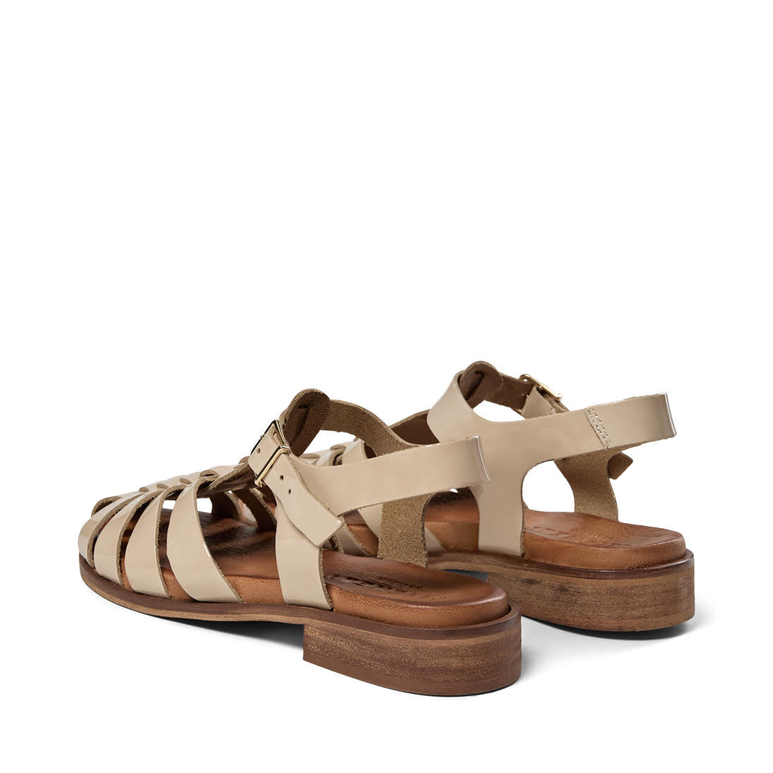 Lilli Sandal in Beige Patent