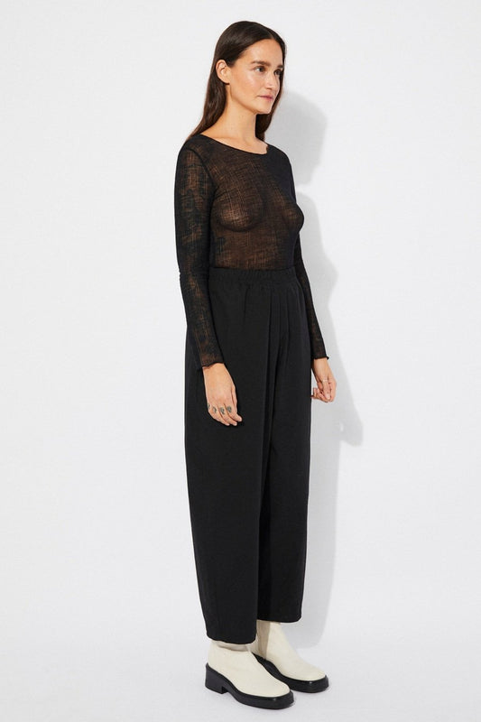 Rita Row Turin Trouser in Black Poplin