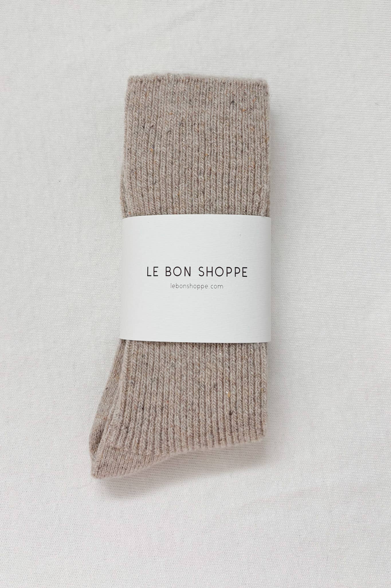 Winter Sparkle Socks in Champagne