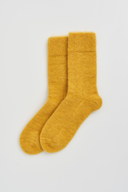 Dandelion Yellow Ultra Soft Alpaca Socks: Dandelion Yellow / Small (UK 4-7)