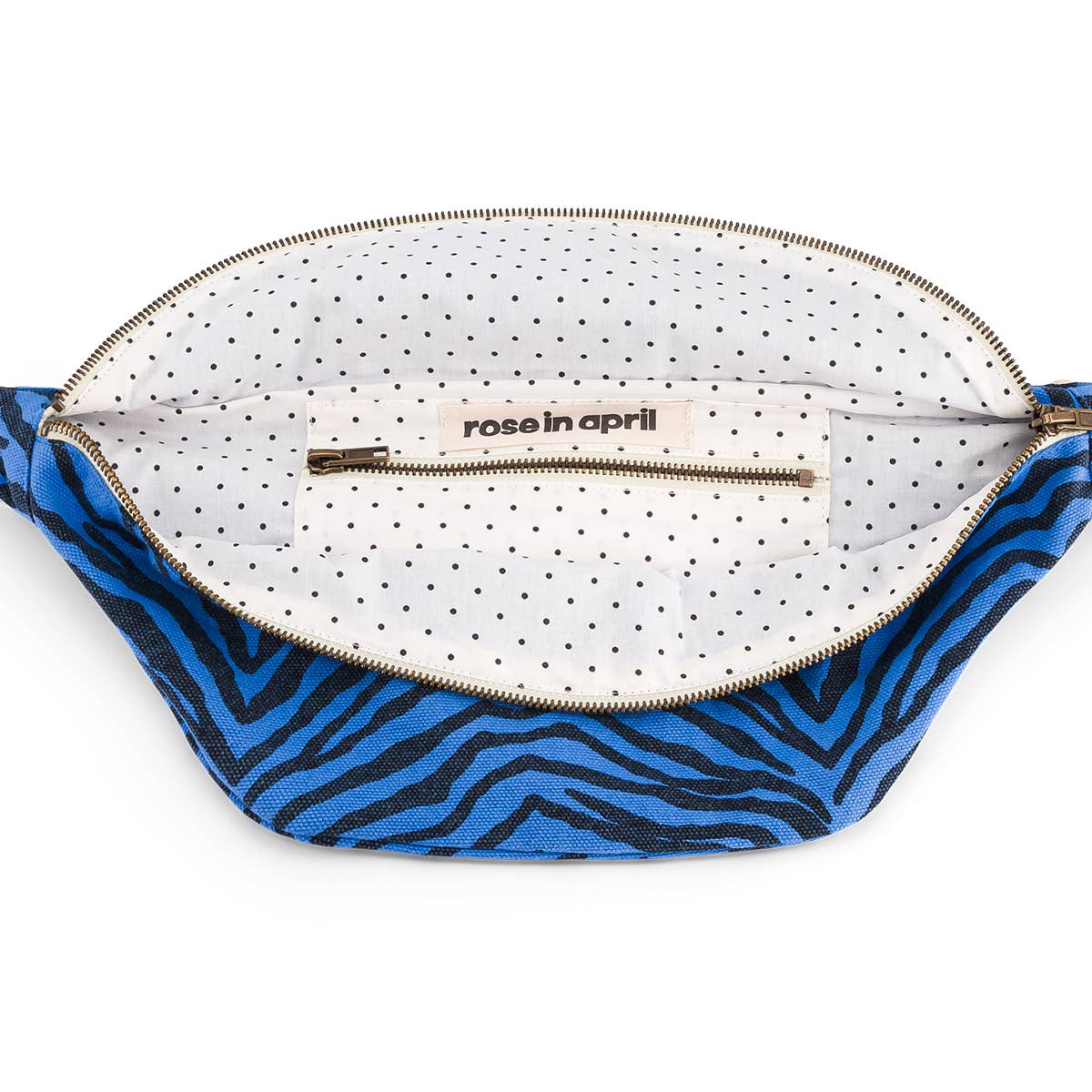 Banana Bag in Greek Blue Zebra