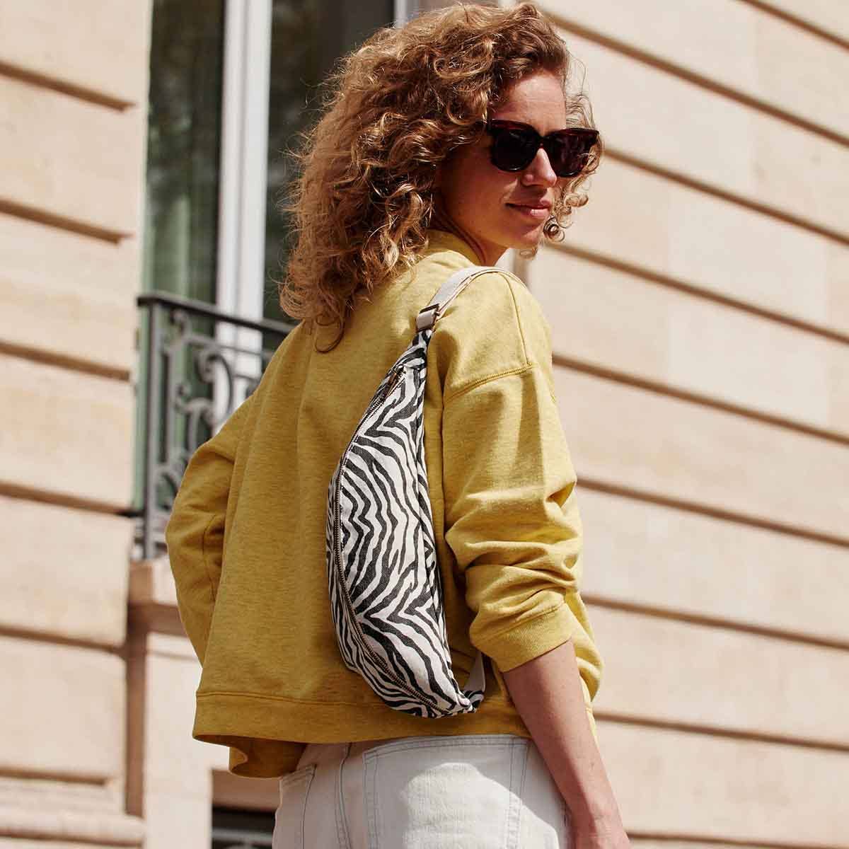 Banana Bag in Classic Zebra