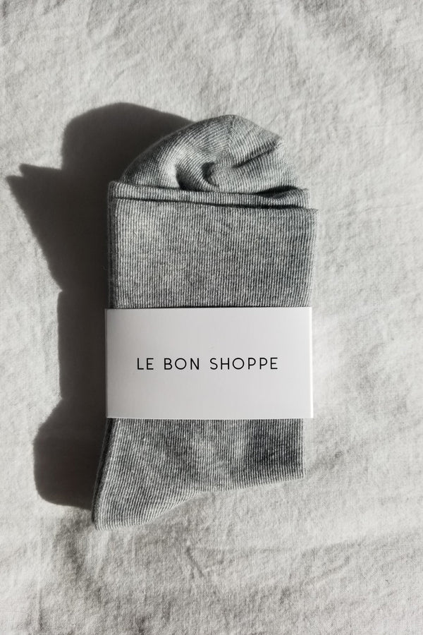 Le Bon Shoppe Sneaker Socks in Grey