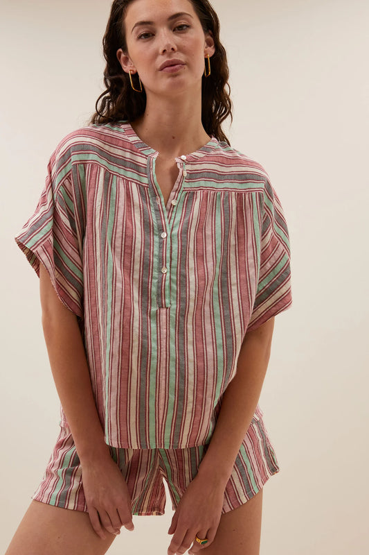 By-Bar Bo Multi Stripe Athea Blouse