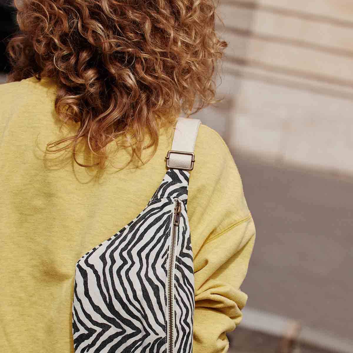 Banana Bag in Classic Zebra