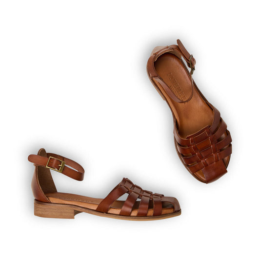 Oprah Sandal in Tan Leather