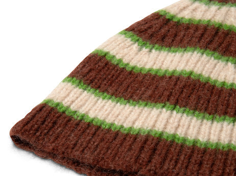 Damson Madder Stripe Beanie