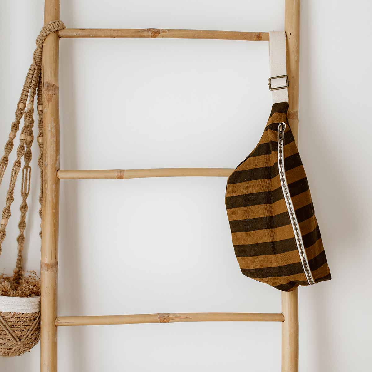 Banana Bag in Cumin Stripe