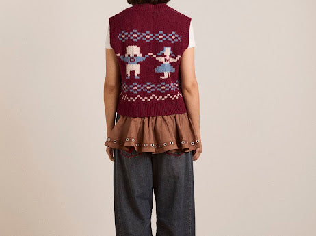 Damson Madder Sophie Wool Vest