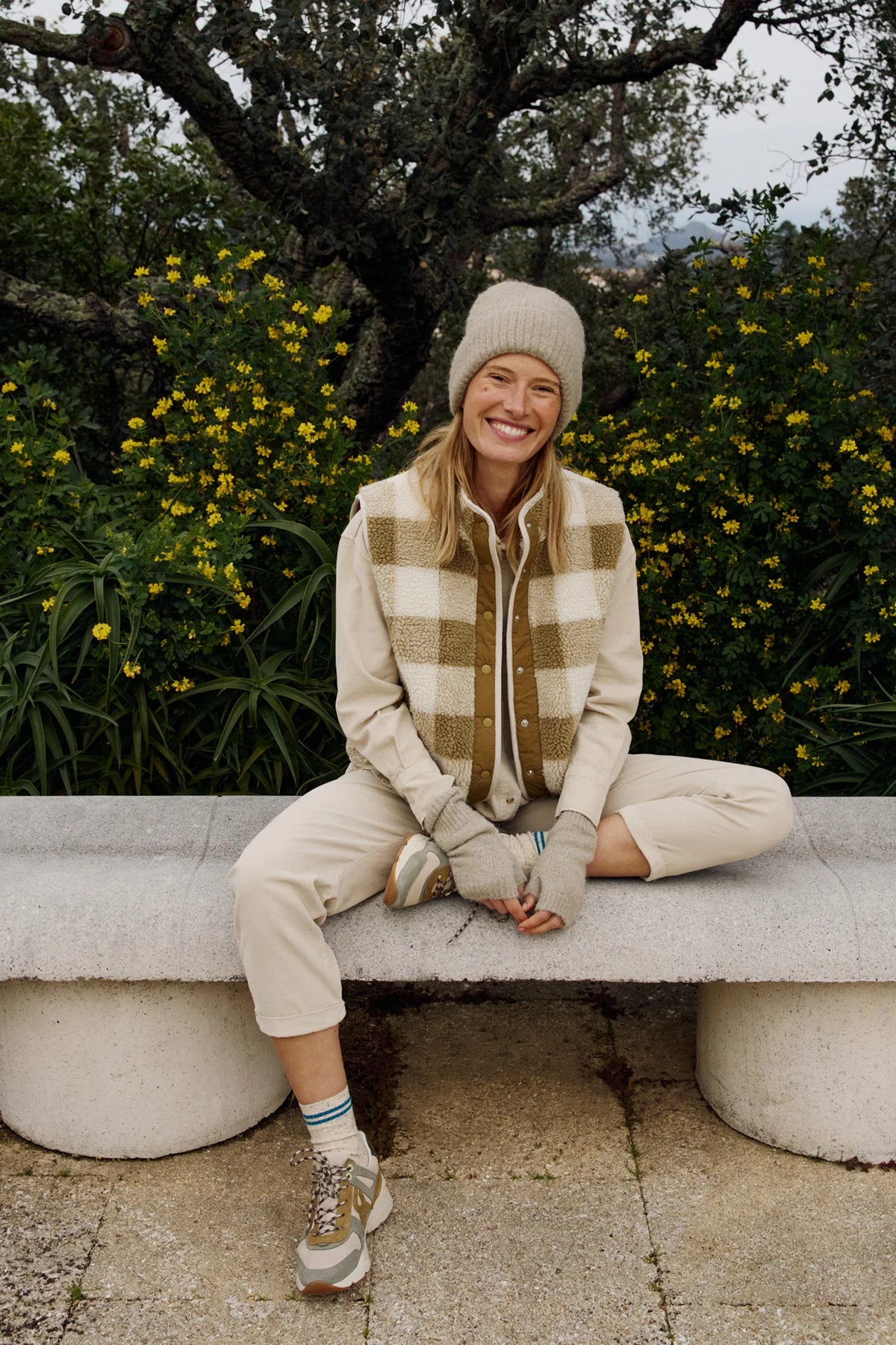 Indi and Cold Check Gilet