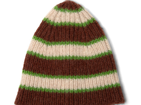 Damson Madder Stripe Beanie