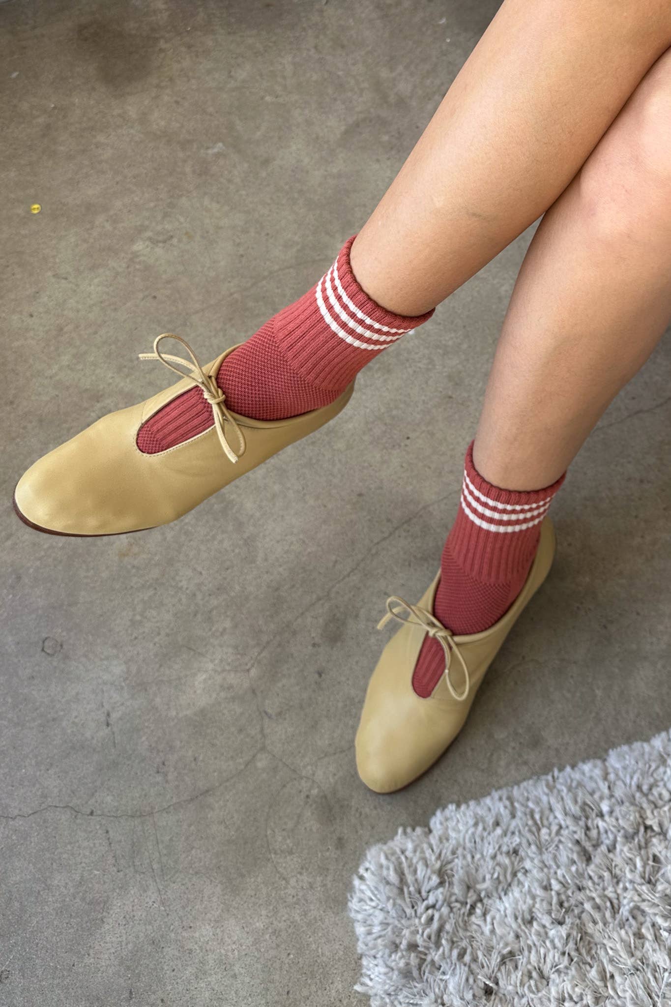 Le Bon Shoppe Girlfriend Socks in Sage