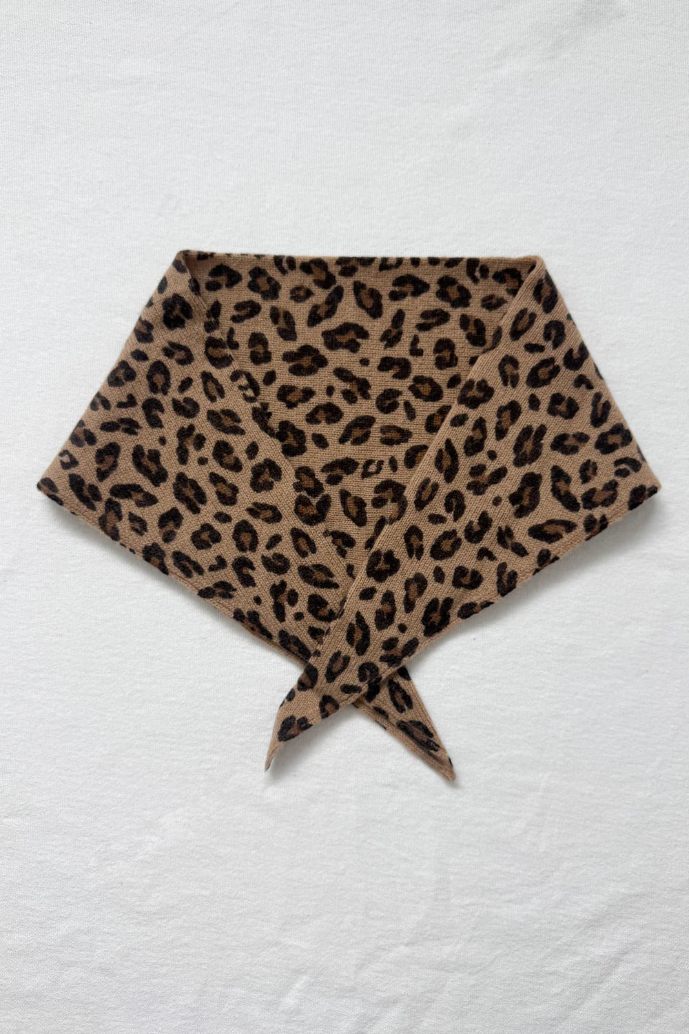 Le Bon Shoppe leopard cashmere triangle scarf