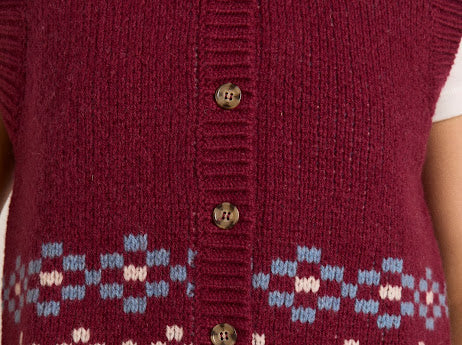 Damson Madder Sophie Wool Vest
