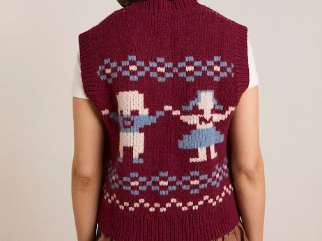 Damson Madder Sophie Wool Vest