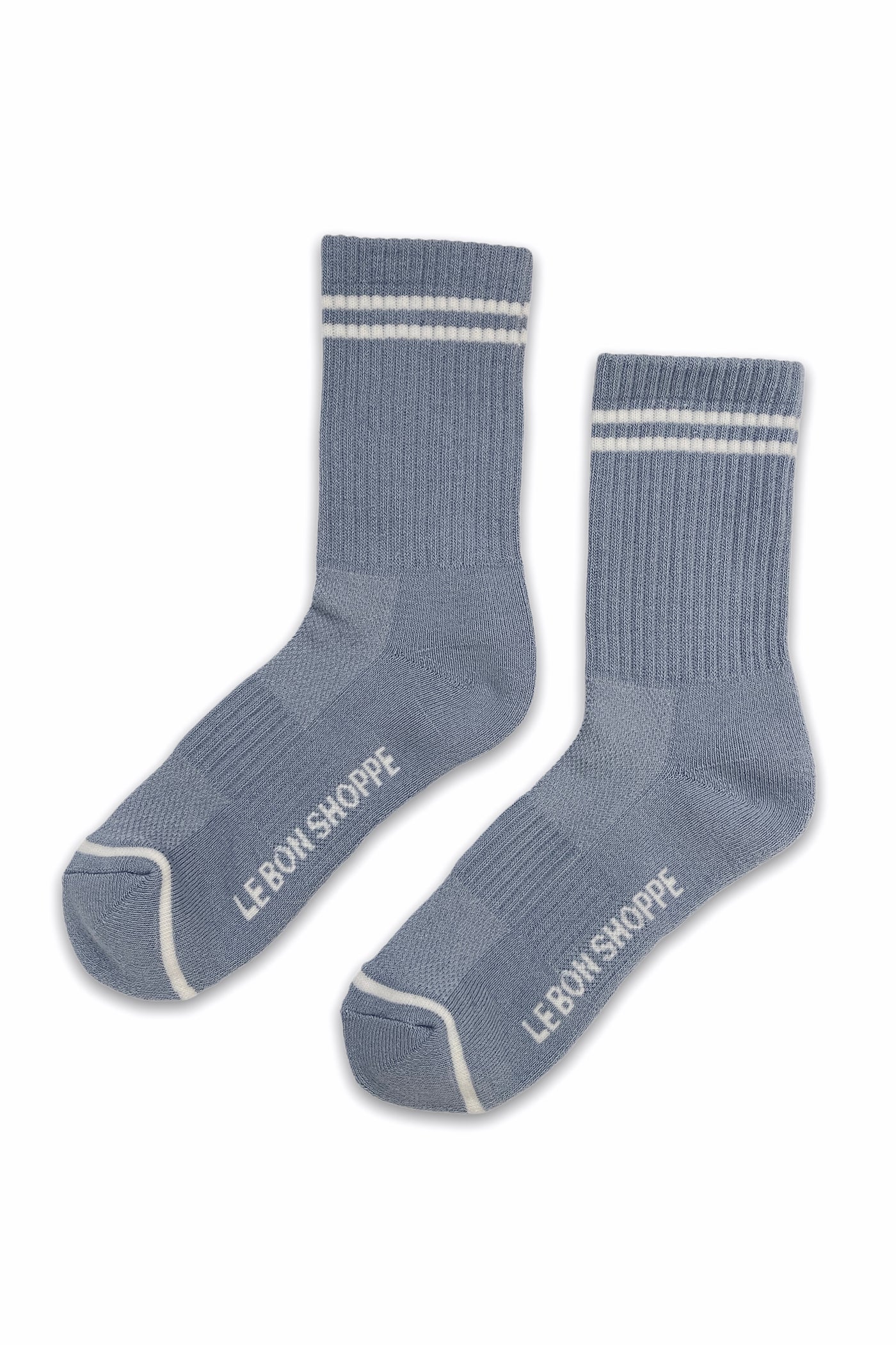 Le Bon Shoppe Boyfriend Socks in Blue Grey