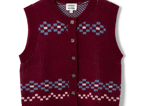 Damson Madder Sophie Wool Vest