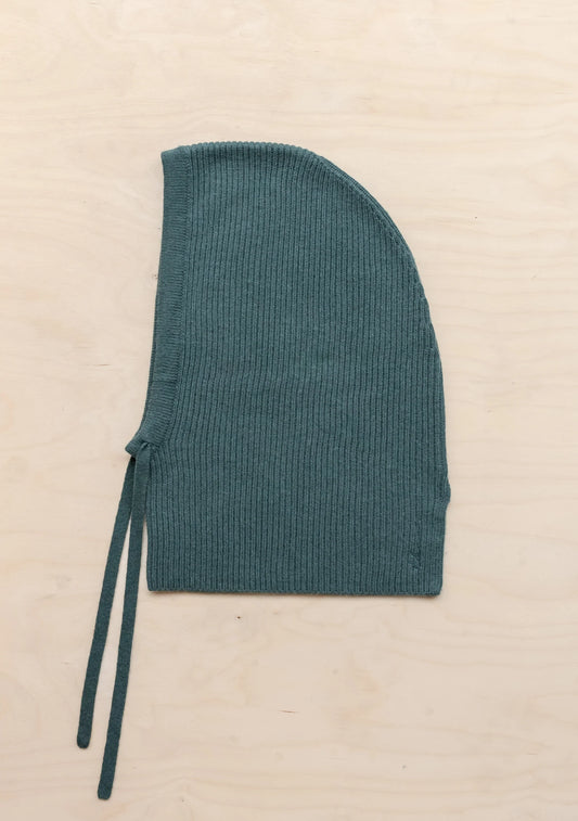 Merino Wool Hood in Green