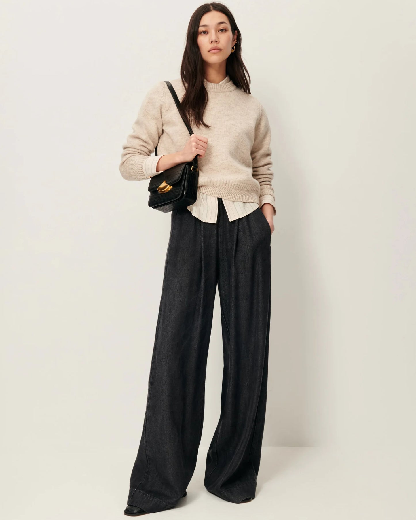 Sessun Silty Jumper in Calcaire