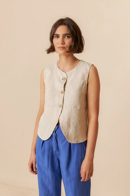 Basic Linen Vest