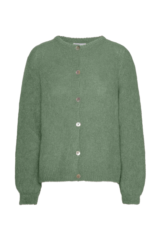Samone Alpaca Cardigan in Dusty Green