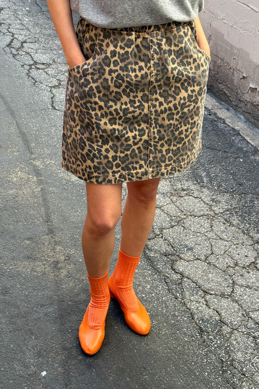 Le Bon Shoppe City Skirt in Leopard