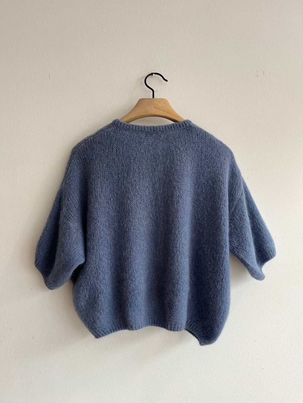 Denim Blue Mohair Cardigan